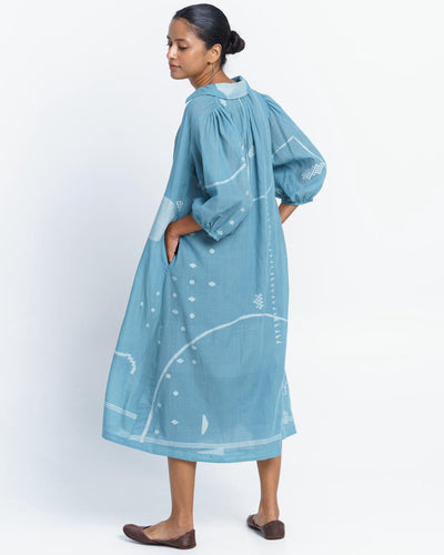 Relaxed fit midi dress