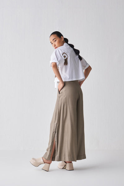 CROP FRINGE TOP  CO-ORD