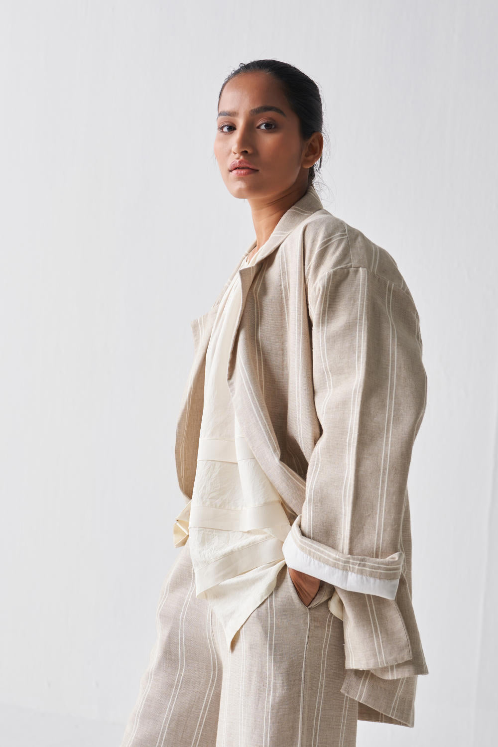WIDE SLEEVE JACKET CO-ORD