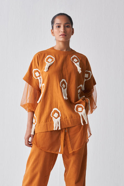 FRINGE LAYERED TOP CO-ORD
