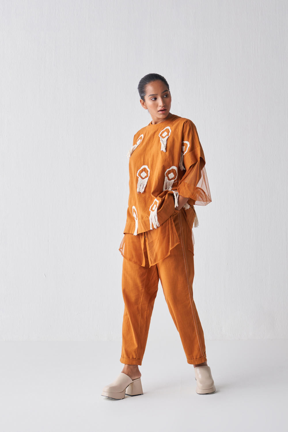 FRINGE LAYERED TOP CO-ORD