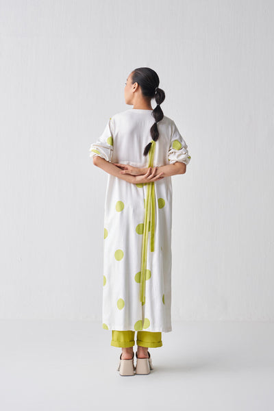 BACK YOKE POLKA JACKET CO-ORD