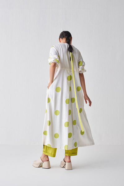 BACK YOKE POLKA JACKET CO-ORD