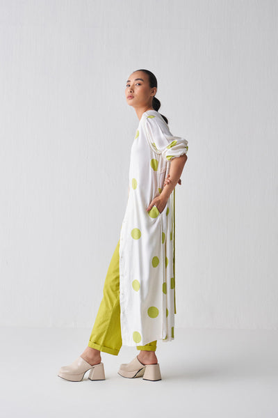 BACK YOKE POLKA JACKET CO-ORD