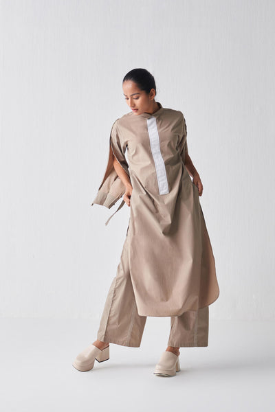 EXTENDED PLACKET TUNIC CO-ORD