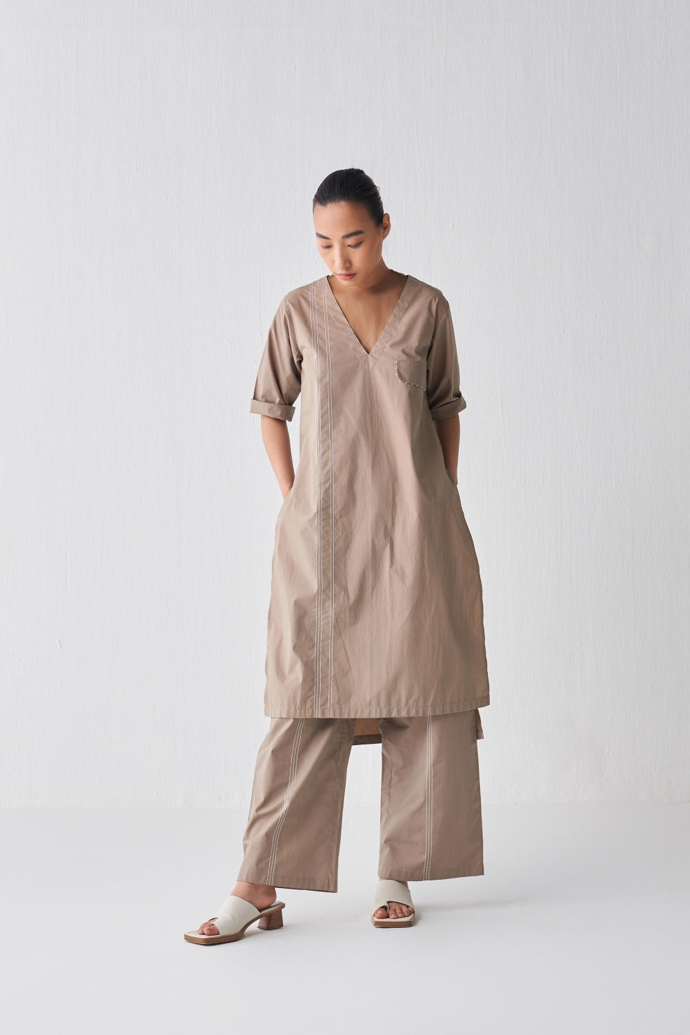 FLAP POCKET TUNIC CO-ORD