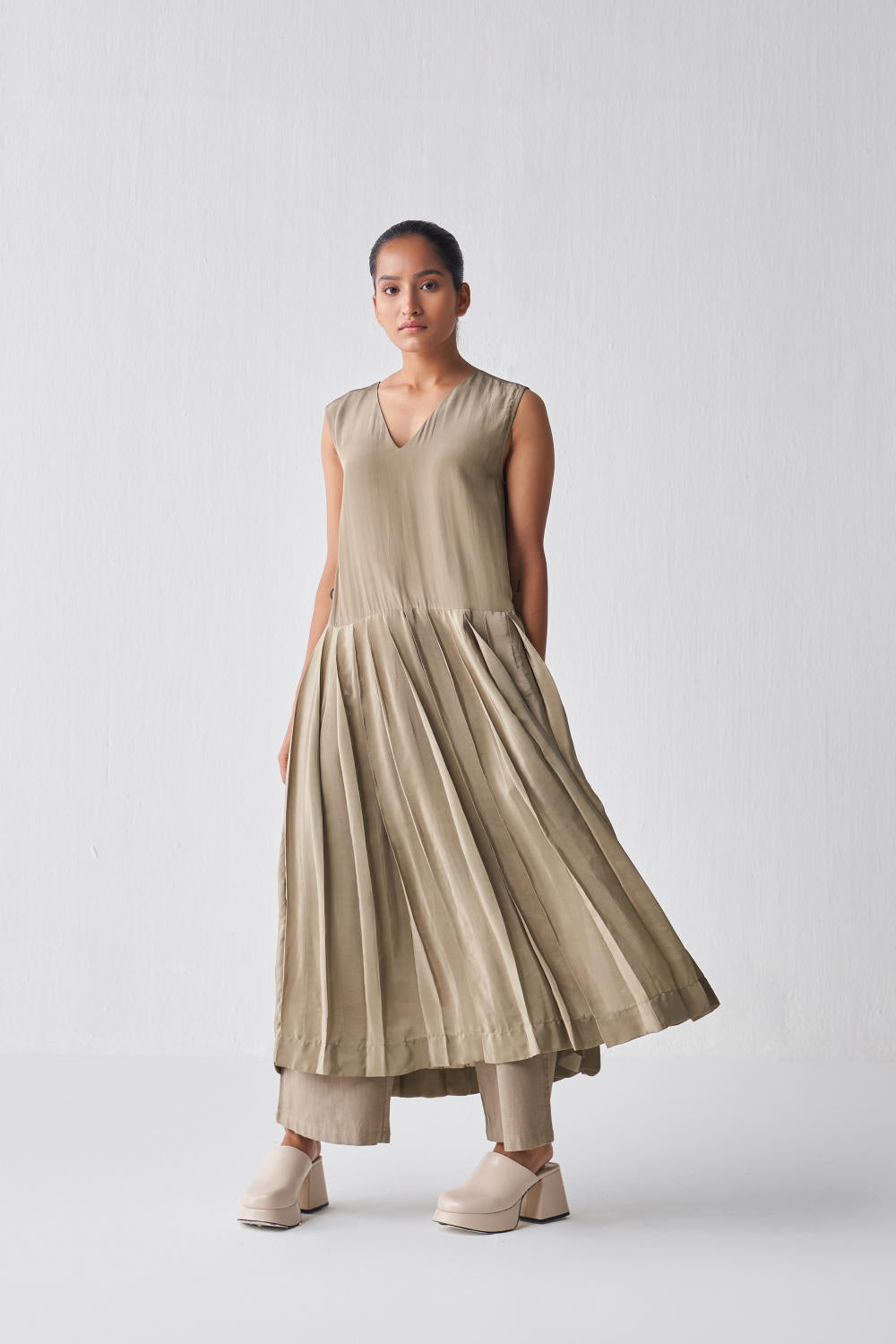 WAIST PLEAT TUNIC CO-ORD