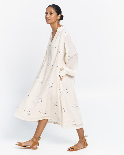 Scattering weaves relaxed midi dress
