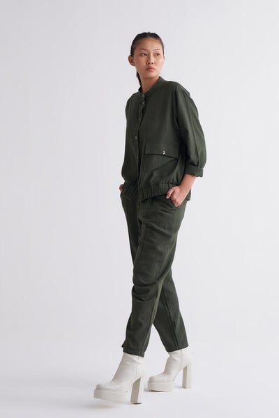 Short Jacket Co-ord - Olive