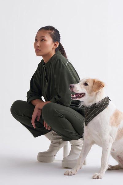 Short Jacket Co-ord - Olive