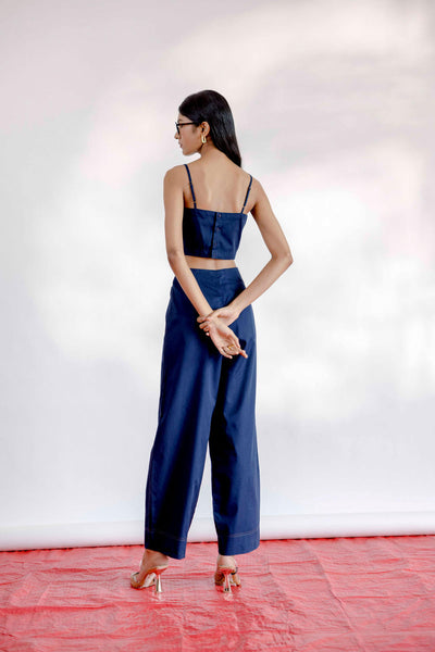 Solid Navy Pant