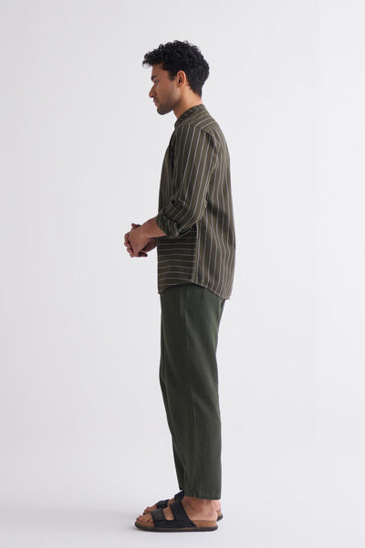 Front Pocket Shirt Co-ord - Olive