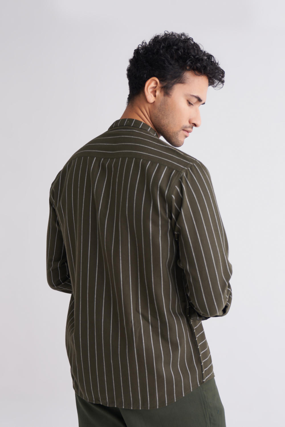 Front Pocket Shirt Co-ord - Olive