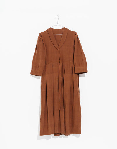 The 70’s classic wrap midi dress - Brown