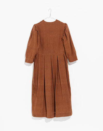 The 70’s classic wrap midi dress - Brown