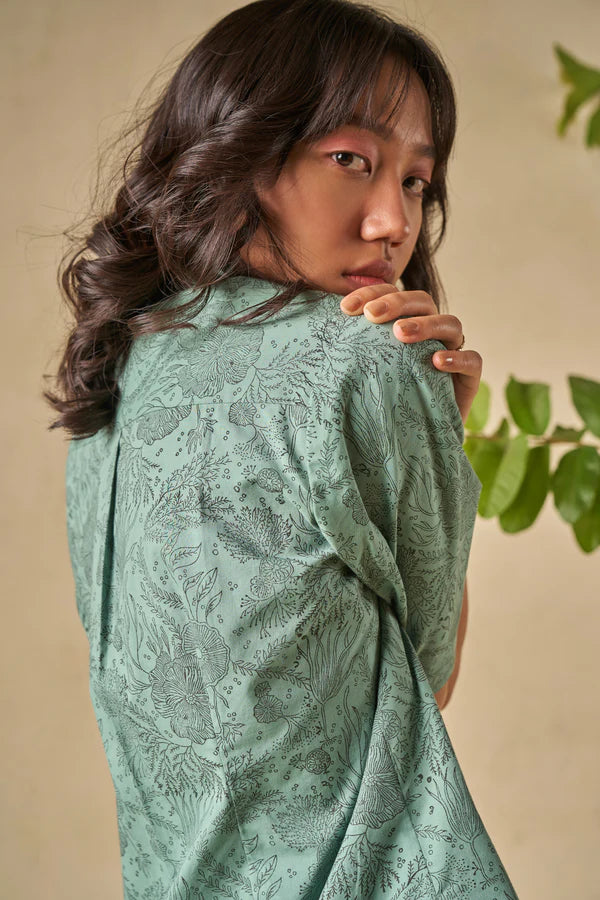 The Coral organic cotton shacket