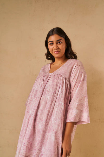 The Purple Coral kaftan dress