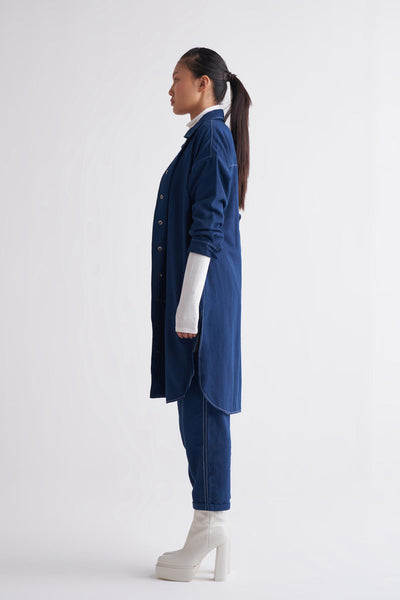 U-Shape Jacket Co-ord - Navy