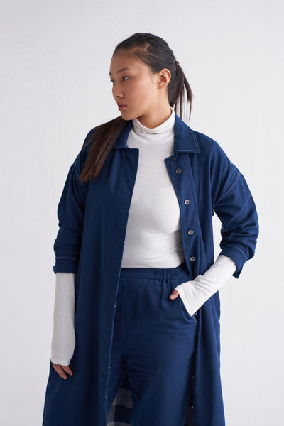 U-Shape Jacket Co-ord - Navy
