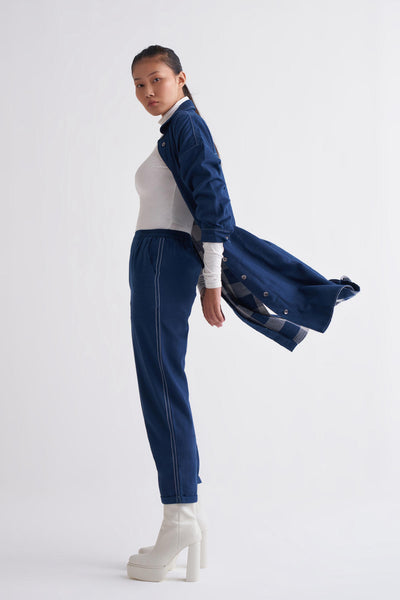 U-Shape Jacket Co-ord - Navy