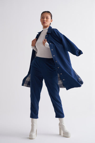 U-Shape Jacket Co-ord - Navy