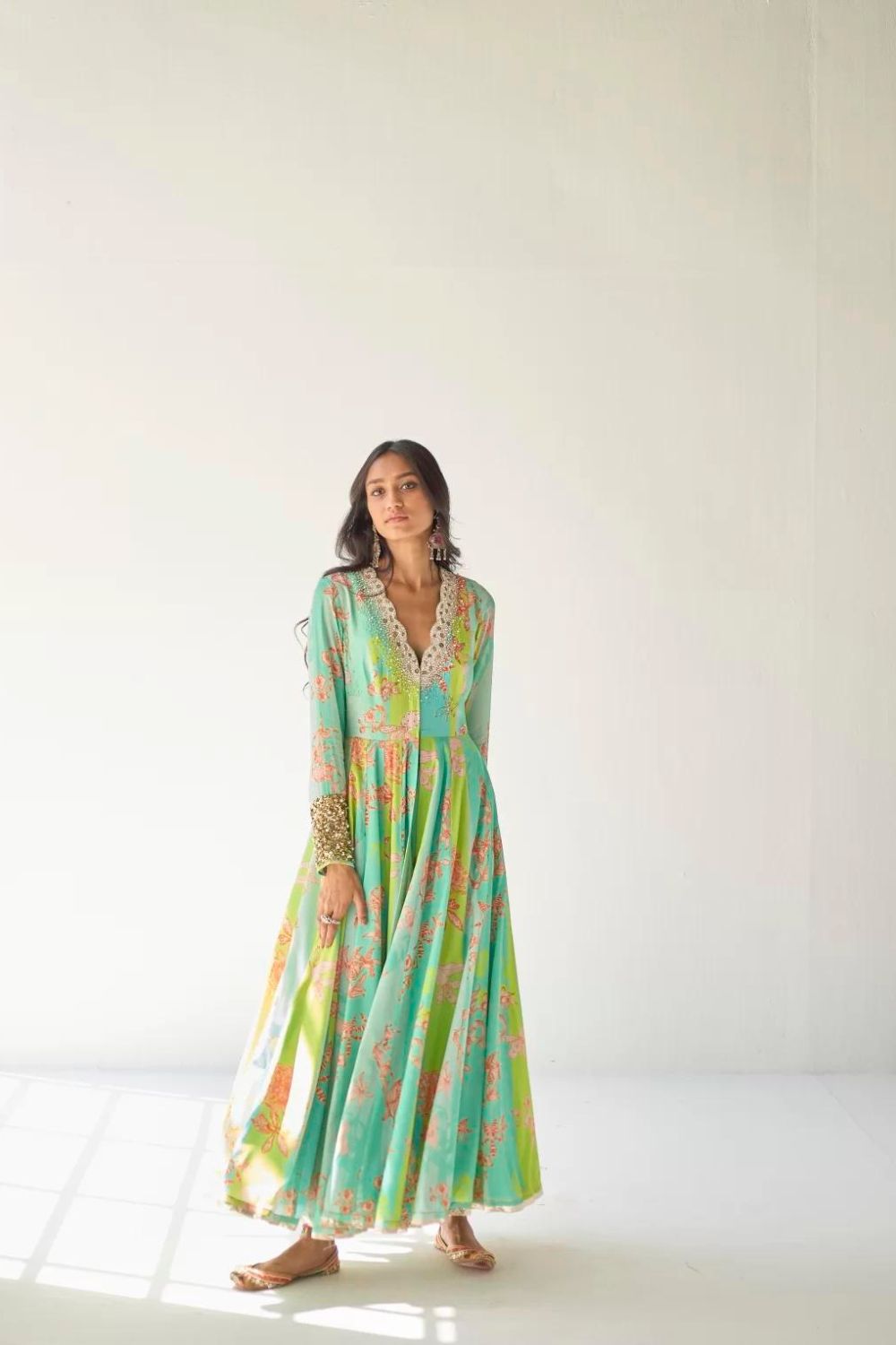 FEROZY ORCHID ANARKALI SET