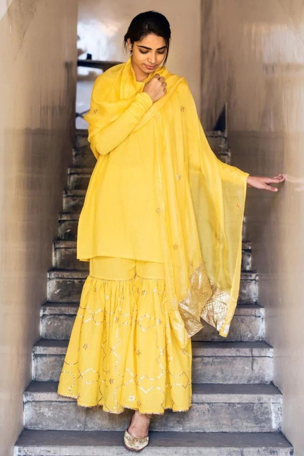 AMEERA (Sharara-Yellow) (set of 3)