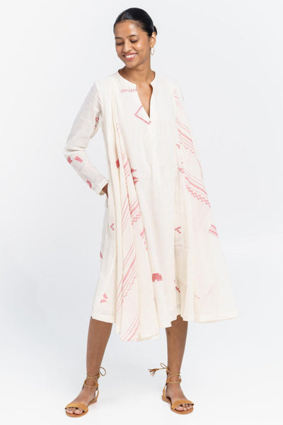 A-line fluid midi dress