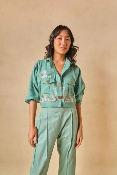 Ocean Oasis handwoven jacket