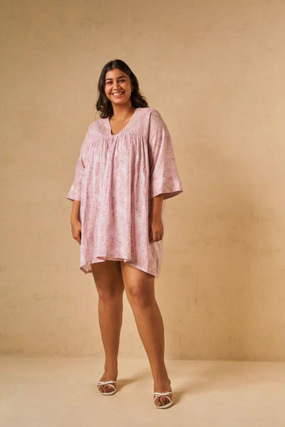 The Purple Coral kaftan dress