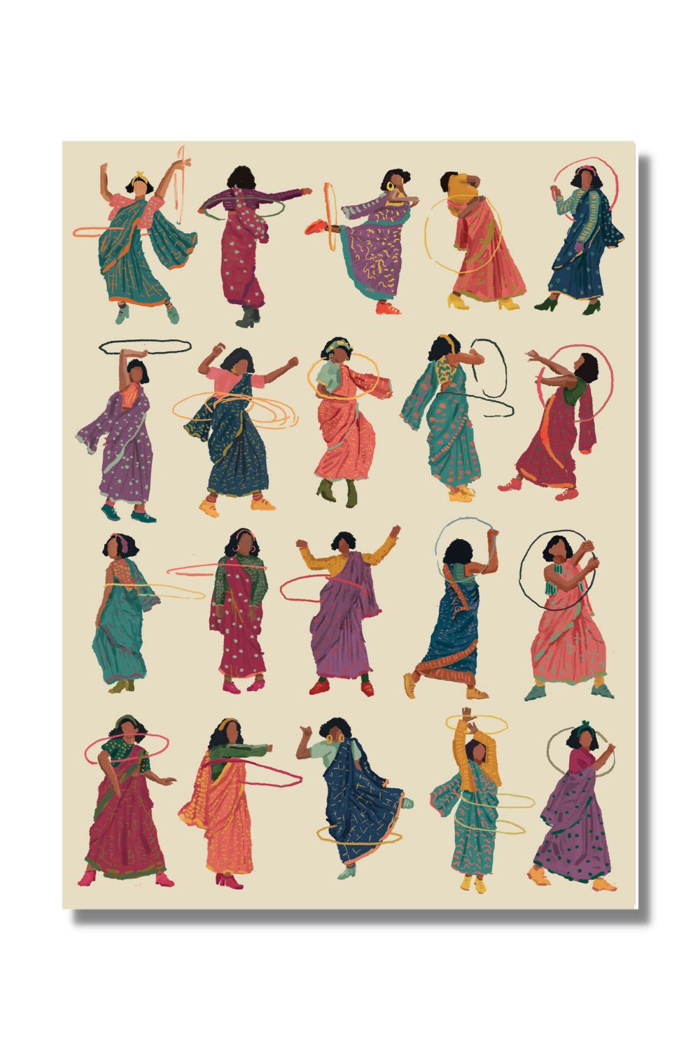 Hula in a Sari (Colour 6)