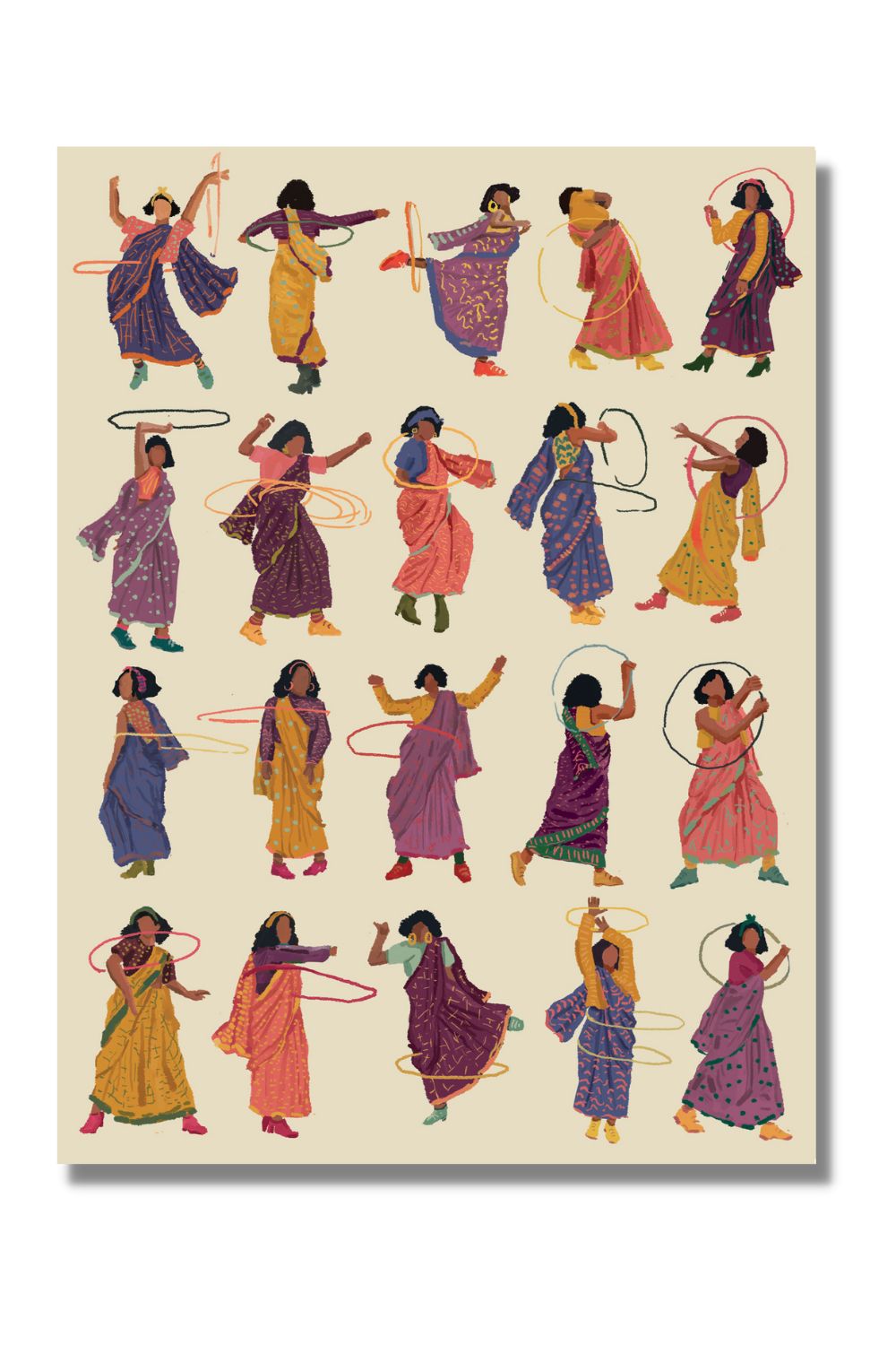 Hula in a Sari (Colour 5)