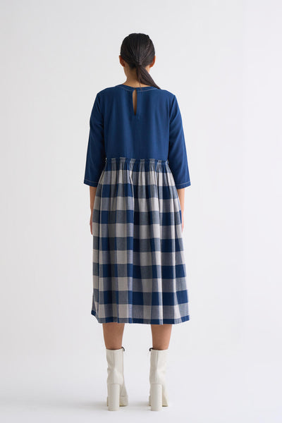 Yoke Dress Co-ord - Navy
