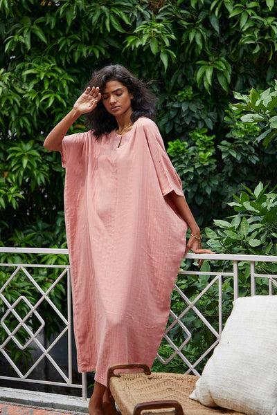 Amaranth kaftan Fashion Khara Kapas