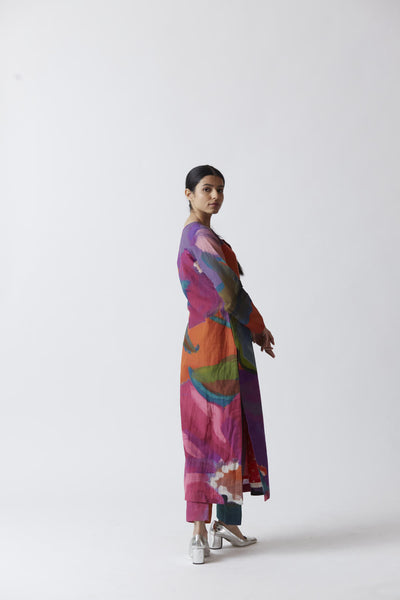 AMETHYST LINEN KURTA SET Fashion Yam