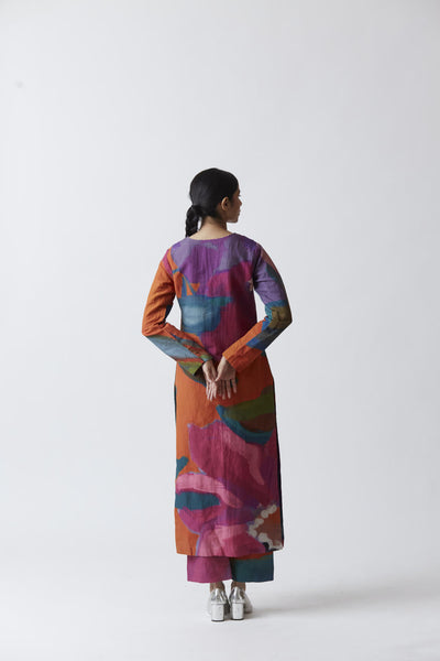 AMETHYST LINEN KURTA SET Fashion Yam