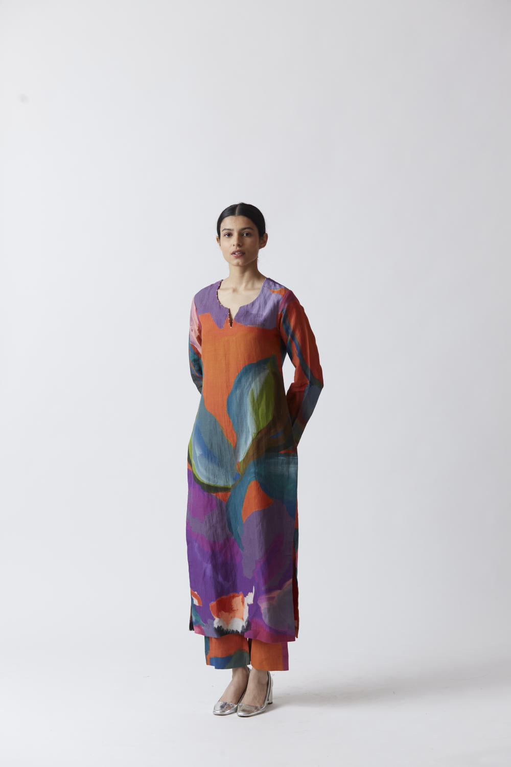 AMETHYST LINEN KURTA SET Fashion Yam