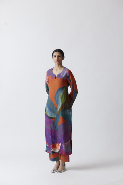AMETHYST LINEN KURTA SET Fashion Yam