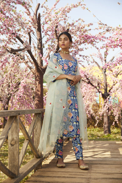 ANAR SILK KURTA SET Fashion JodiLife
