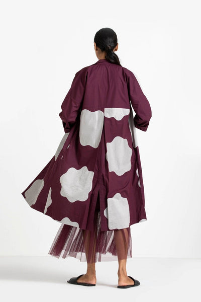 Applique Jacket Wine Co-ord (Set of 2) Fashion THREE