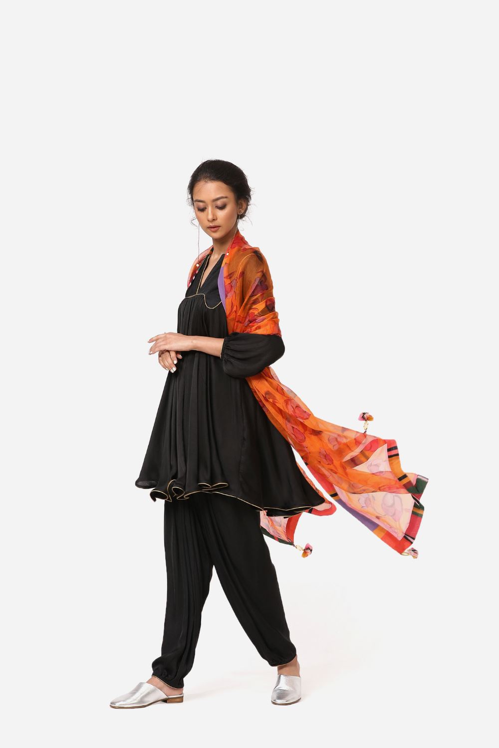 Apricot Iris Dupatta Fashion Yam
