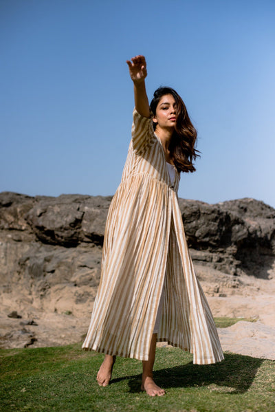 APRICOT STRIPED JACKET SET Fashion Alterego 