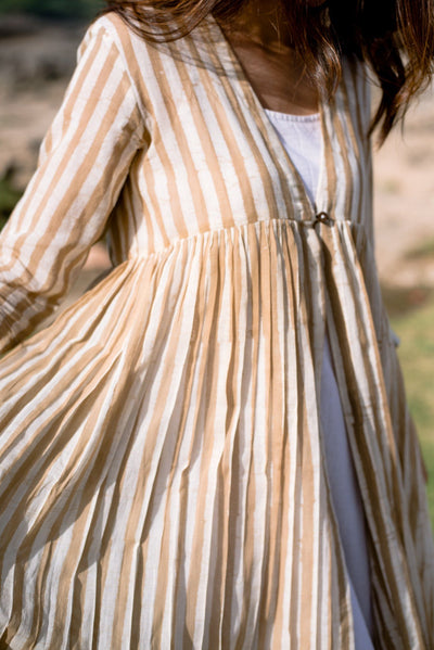 APRICOT STRIPED JACKET SET Fashion Alterego 