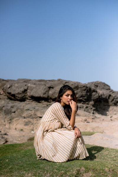 APRICOT STRIPED JACKET SET Fashion Alterego 