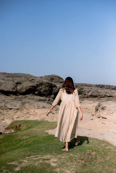 APRICOT STRIPED JACKET SET Fashion Alterego 