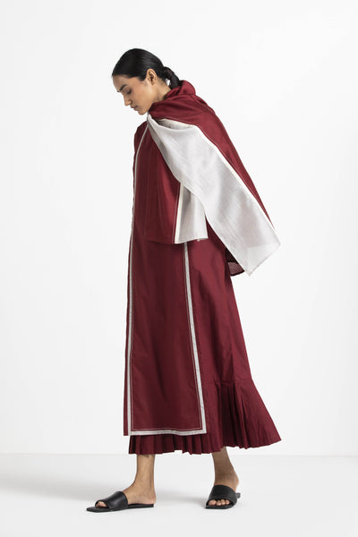Apron Dress Crimson Red Fashion THREE