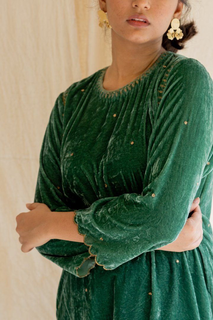 Aqua Green Imaam Kurta Fashion Nirjara