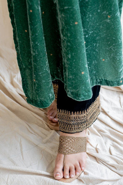 Aqua Green Imaam Kurta Fashion Nirjara