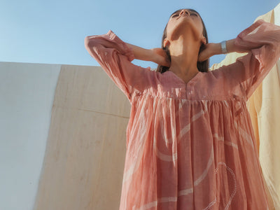 Arazi Dress Rose Pink Fashion Nirjara