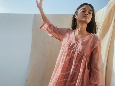 Arazi Dress Rose Pink Fashion Nirjara